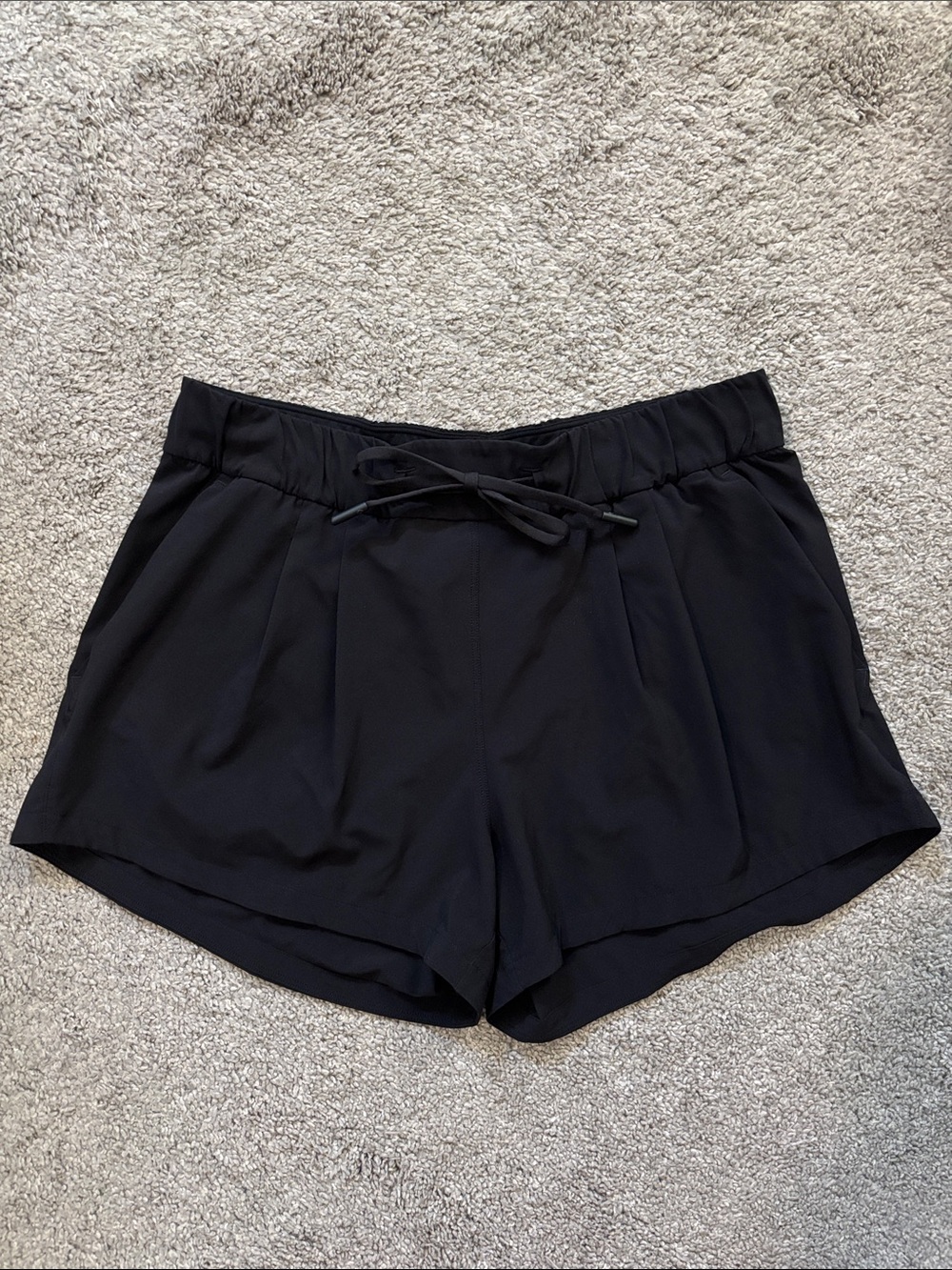 lululemon athletica Black Women's Athletic Drawstring Shorts
